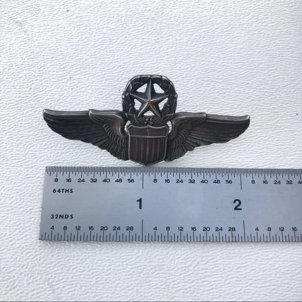 Vintage USAF Command Pilot Wings Pin NS Meyer